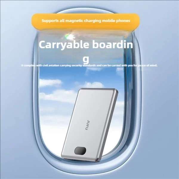 Adaptable à l'ensemble de la scène avec banque d'alimentation sans fil magnétique, un sauveur pour les voyages et le bureau, recharge magnétique en quelques secondes, portable, petite et grande capacité